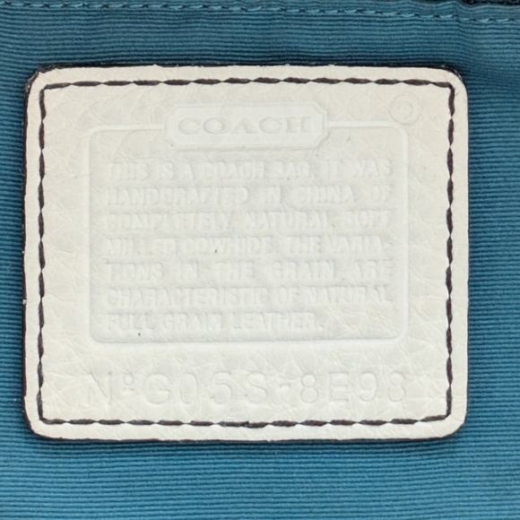 Vintage Coach White Leather Hobo Bag - Picture 8 of 12